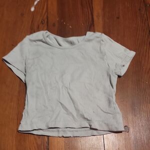 Women's Ribbed Short Sleeve Top